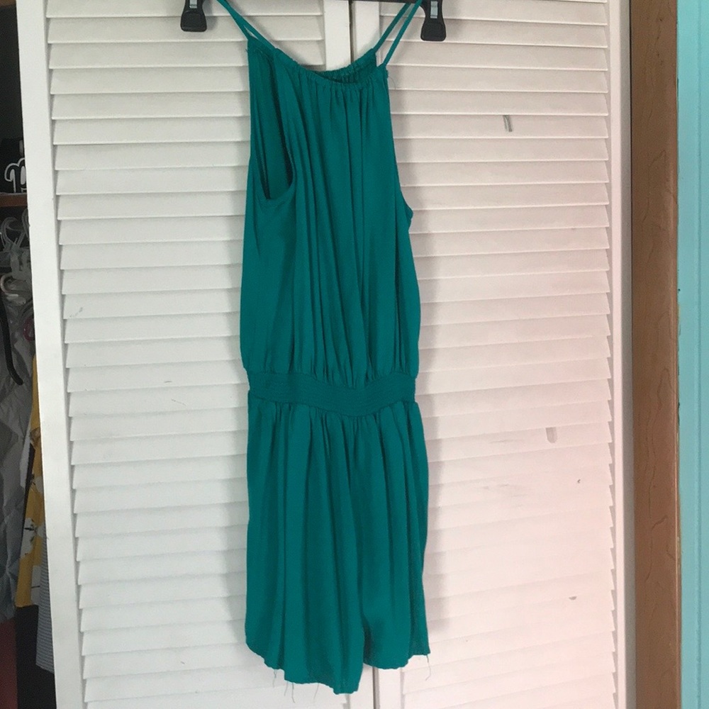 Blue/green romper